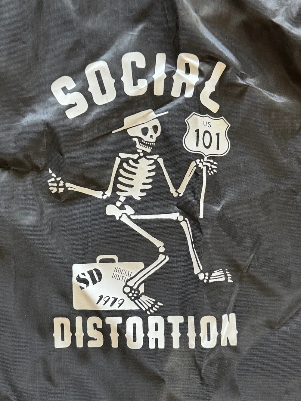 Social Distortion Drawstring Backpack - Picture 2 of 4